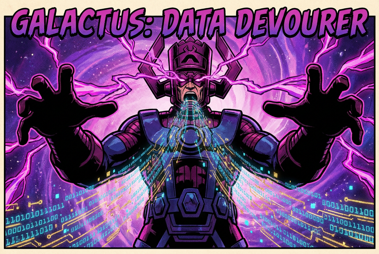 Galactus devouring data streams